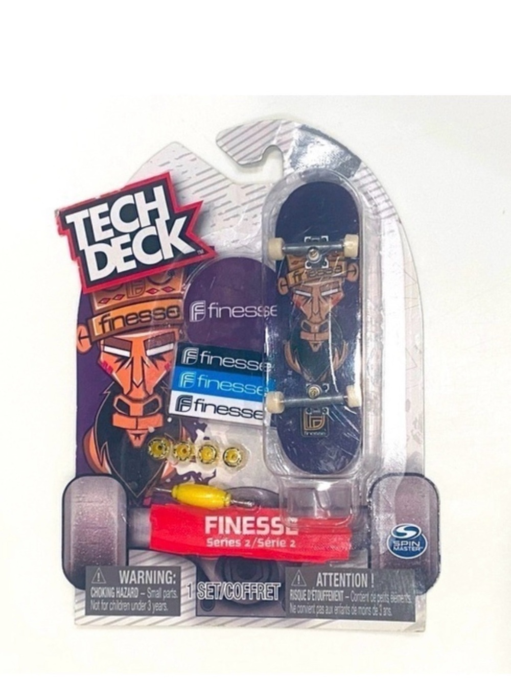 Tech Deck Finesse Series 2 Mini Fingerboard - Purple/Black
